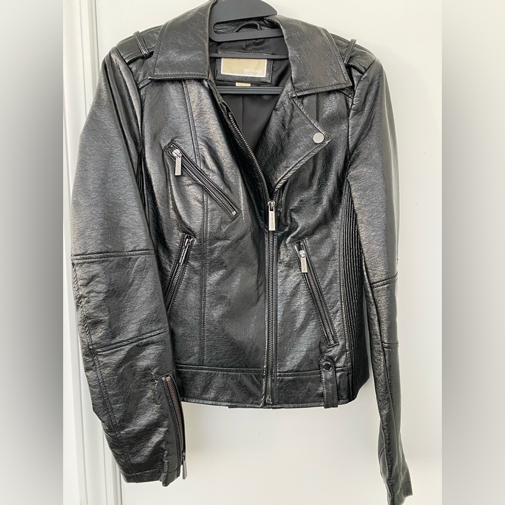 Michael Kors Moto Leather Jacket